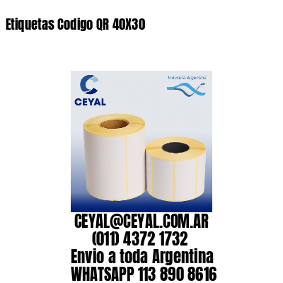 Etiquetas Codigo QR 40X30