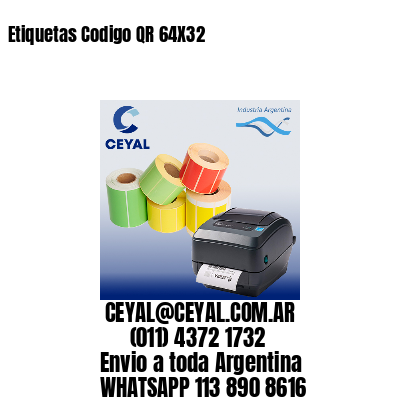 Etiquetas Codigo QR 64X32