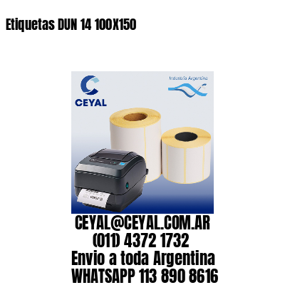 Etiquetas DUN 14 100X150