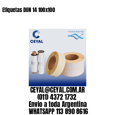 Etiquetas DUN 14 100×100