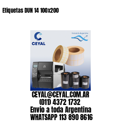 Etiquetas DUN 14 100×200