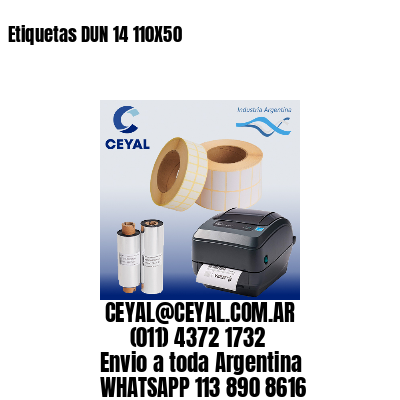 Etiquetas DUN 14 110X50