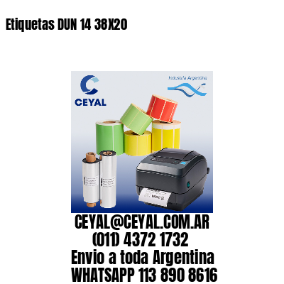 Etiquetas DUN 14 38X20