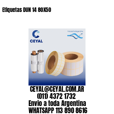 Etiquetas DUN 14 80X50