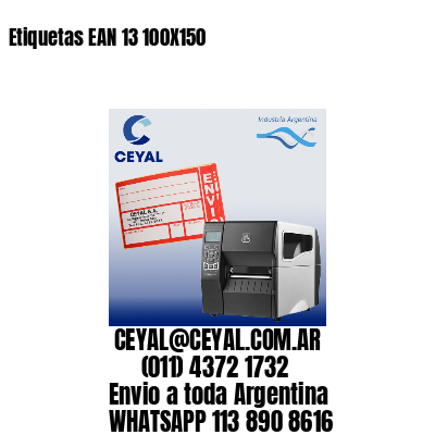 Etiquetas EAN 13 100X150