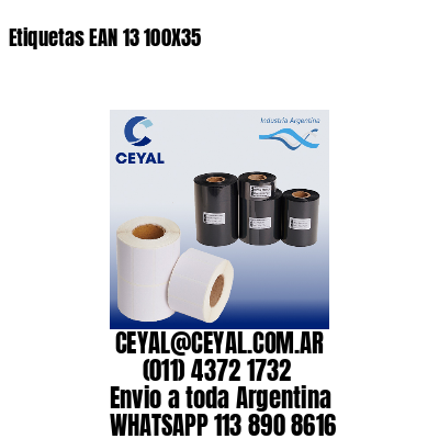 Etiquetas EAN 13 100X35