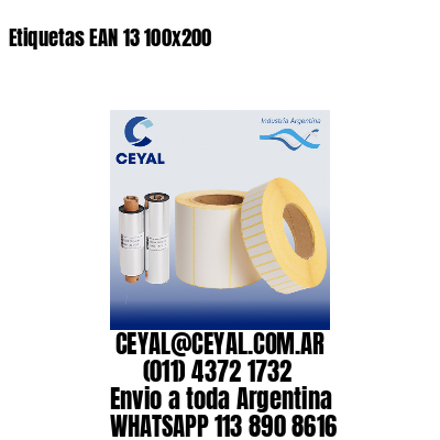Etiquetas EAN 13 100×200