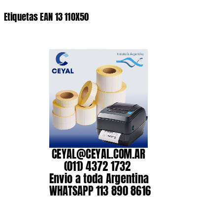 Etiquetas EAN 13 110X50