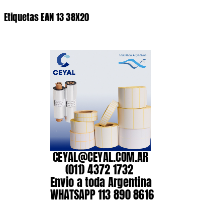 Etiquetas EAN 13 38X20