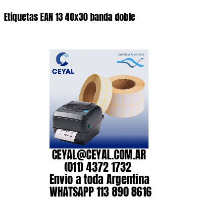Etiquetas EAN 13 40×30 banda doble