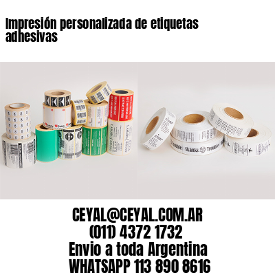 Impresión personalizada de etiquetas adhesivas