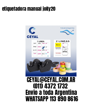 etiquetadora manual jolly20