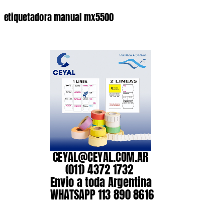 etiquetadora manual mx5500