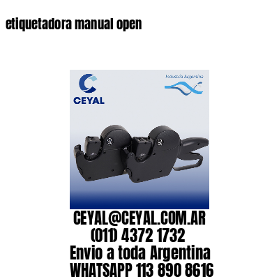 etiquetadora manual open