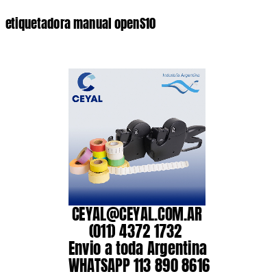 etiquetadora manual openS10