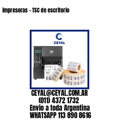 impresoras – TSC de escritorio