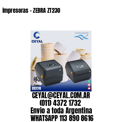 impresoras – ZEBRA ZT230