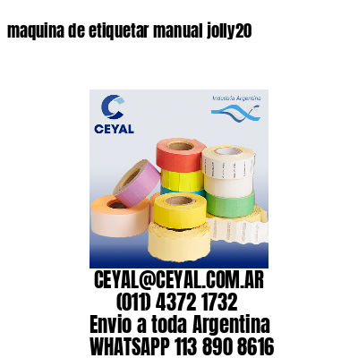 maquina de etiquetar manual jolly20