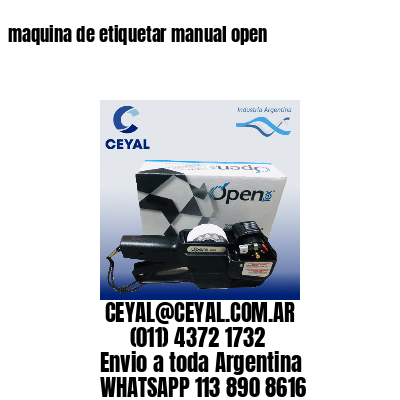 maquina de etiquetar manual open