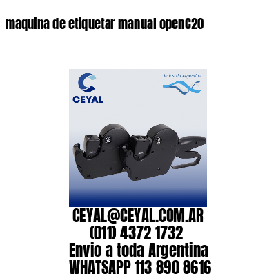 maquina de etiquetar manual openC20