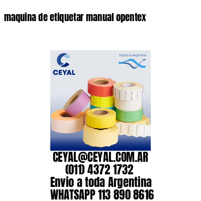 maquina de etiquetar manual opentex