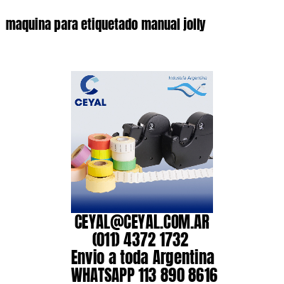 maquina para etiquetado manual jolly