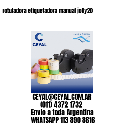 rotuladora etiquetadora manual jolly20