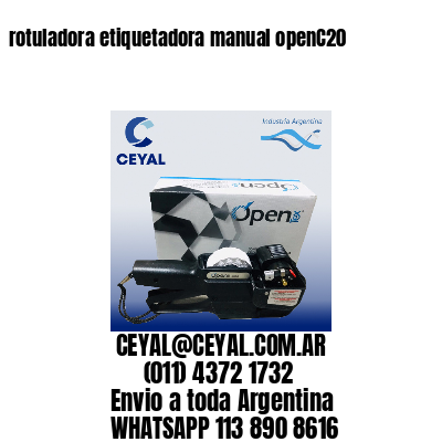 rotuladora etiquetadora manual openC20