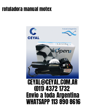 rotuladora manual motex