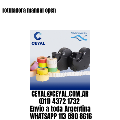 rotuladora manual open