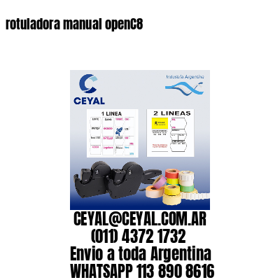 rotuladora manual openC8