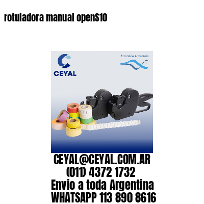 rotuladora manual openS10