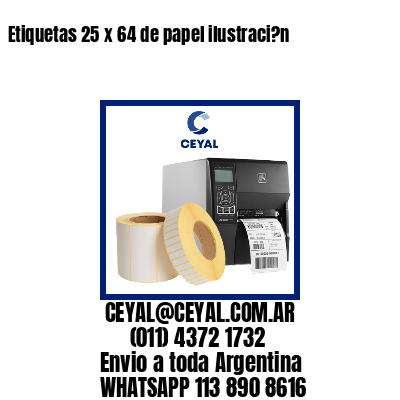 Etiquetas 25 x 64 de papel ilustraci?n
