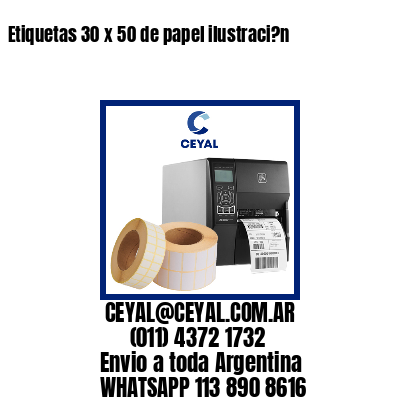 Etiquetas 30 x 50 de papel ilustraci?n
