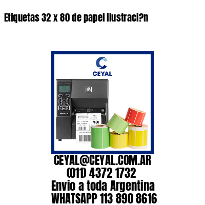 Etiquetas 32 x 80 de papel ilustraci?n