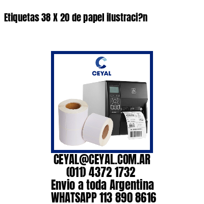Etiquetas 38 X 20 de papel ilustraci?n
