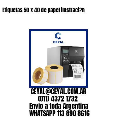Etiquetas 50 x 40 de papel ilustraci?n