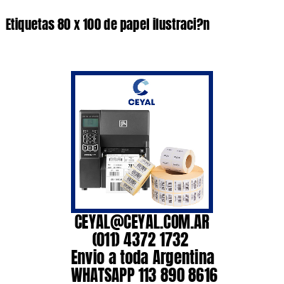 Etiquetas 80 x 100 de papel ilustraci?n
