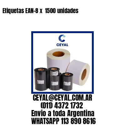Etiquetas EAN-8 x  1500 unidades