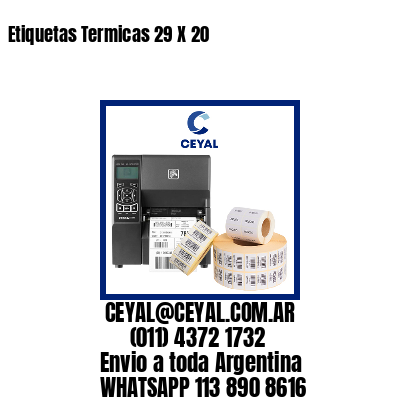 Etiquetas Termicas 29 X 20