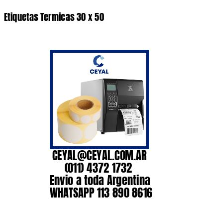 Etiquetas Termicas 30 x 50