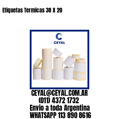 Etiquetas Termicas 38 X 20