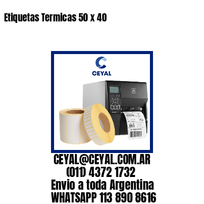 Etiquetas Termicas 50 x 40