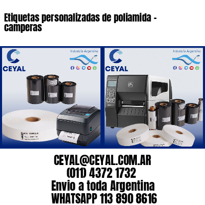 Etiquetas personalizadas de poliamida – camperas
