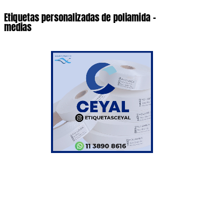 Etiquetas personalizadas de poliamida - medias
