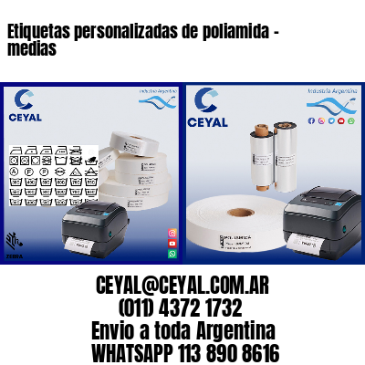 Etiquetas personalizadas de poliamida – medias
