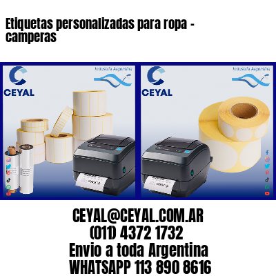 Etiquetas personalizadas para ropa – camperas