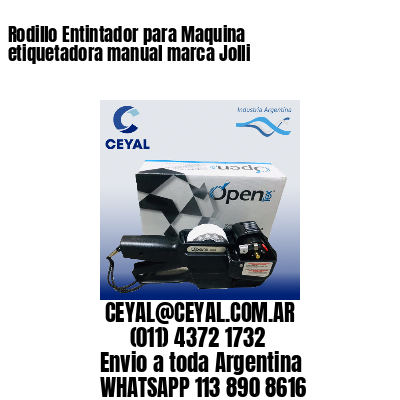 Rodillo Entintador para Maquina etiquetadora manual marca Jolli