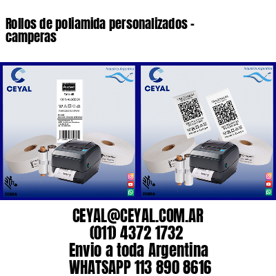 Rollos de poliamida personalizados – camperas