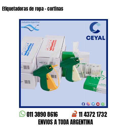 Etiquetadoras de ropa – cortinas